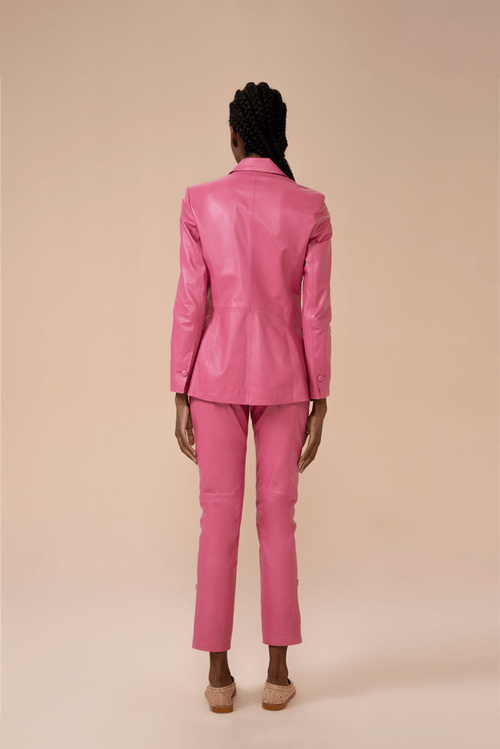 Calça Françoise Couro Pink