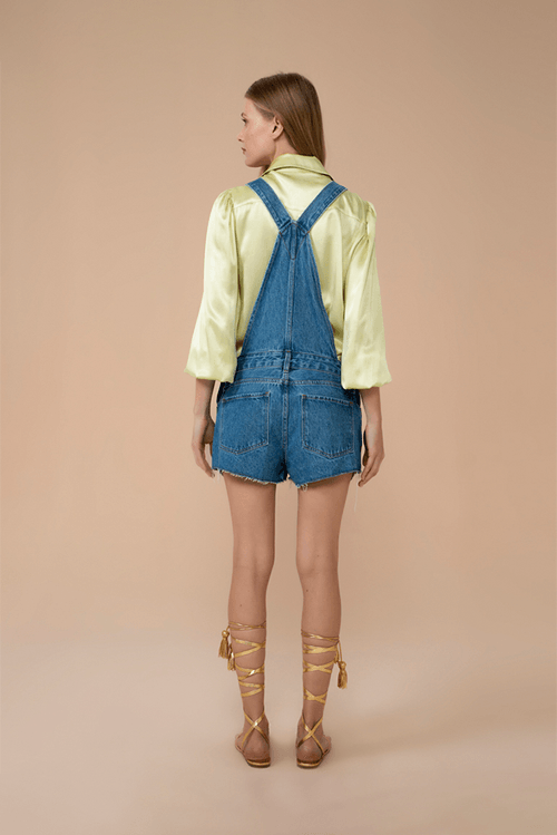 Jardineira Emma Jeans Medio