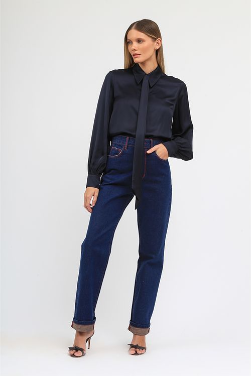 Camisa Eleanor Dark Blue