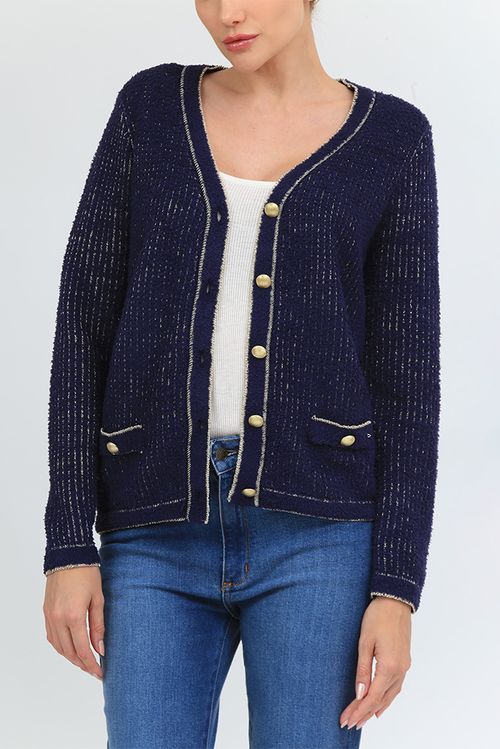 Casaquete Tricot Maria Navy