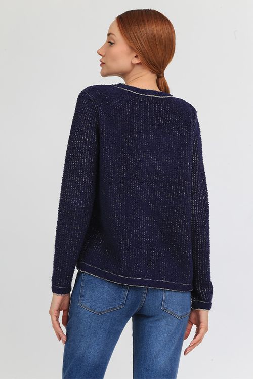 Casaquete Tricot Maria Navy