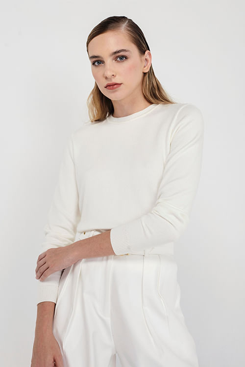 Blusa Tricot Eliza Off White