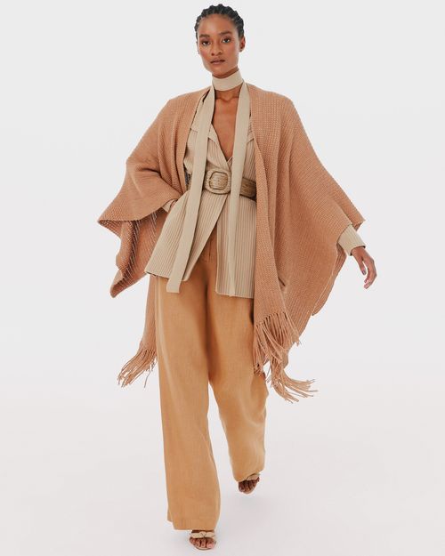 Poncho Kayla Camel