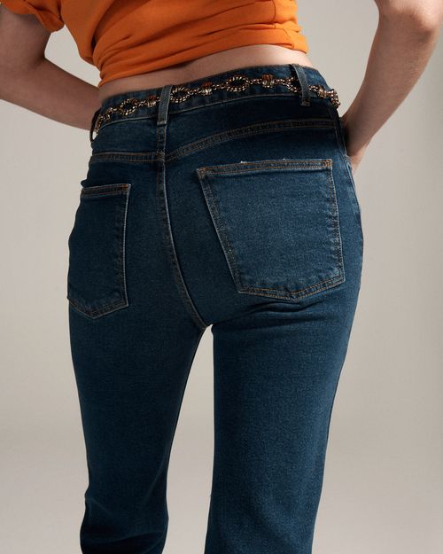 Calça Ana Jeans Médio