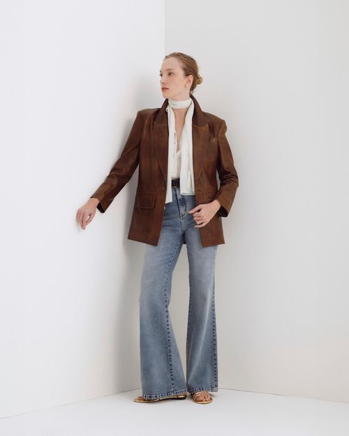 Blazer Donna Marrom