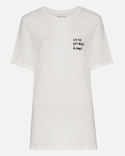 Camiseta La Vie Off White