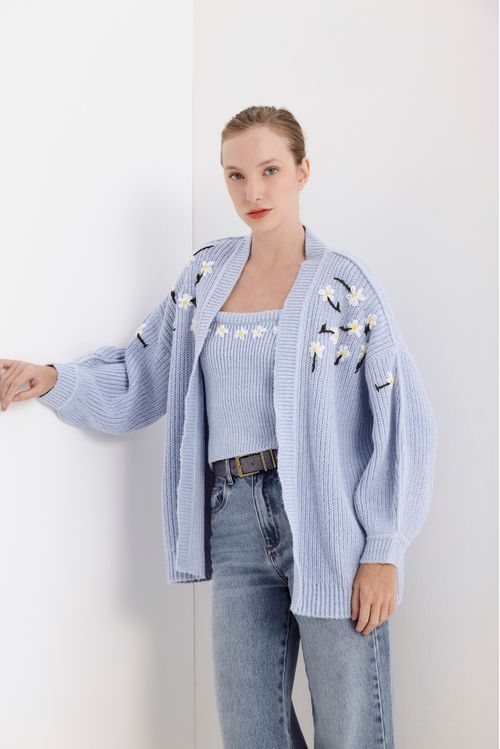 Cardigan Agatha Azul Ceu
