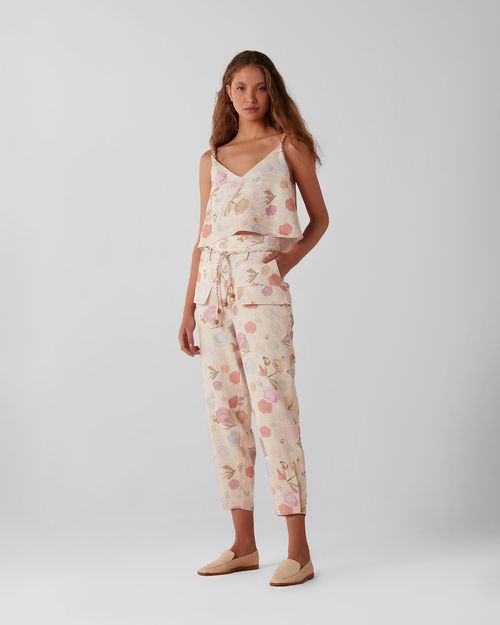 Top Cropped Camomila Petala