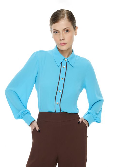 Camisa Hayley Azul Ceu